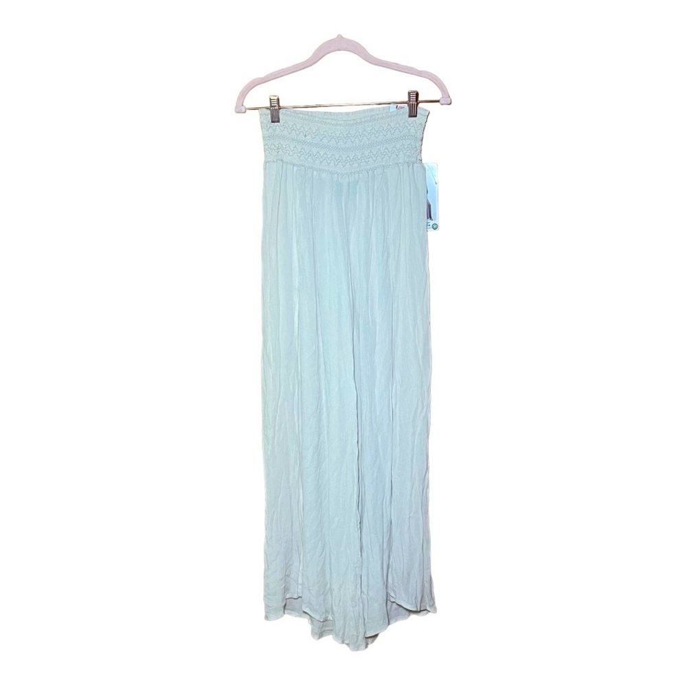 REWASH Wide Leg Pants with High Slits L NWT